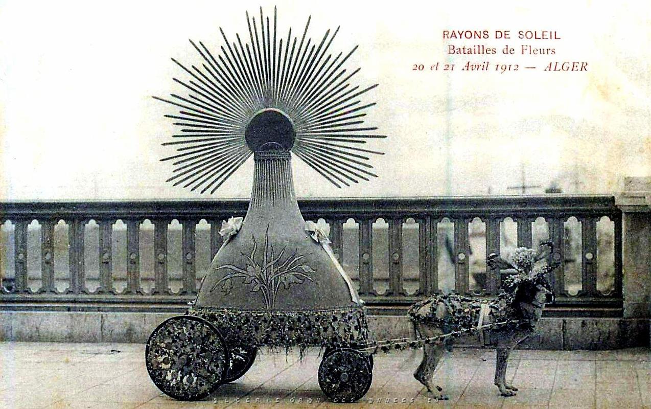 ALGER - BATAILLE DE FLEURS - RAYONS DE SOLEIL - AVRIL 1912.jpg
